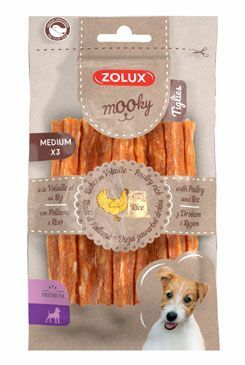 Pochoutka Mooky Premium drůbež/rýže M 3ks Zolux