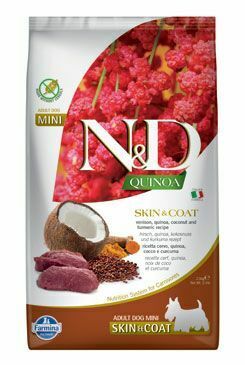 N&D Quinoa DOG Skin&Coat Venison Adult Mini 2,5kg