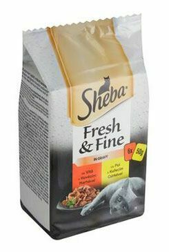 Sheba kapsa Fresh&Fine kuře a hovězí 6x50g