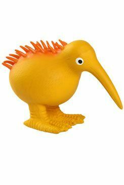 Hračka pes WHISTLE latex,pískací,oranžová 8,5cm Kiwi