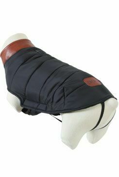 Obleček prošívaná bunda pro psy LONDON černá 55cm Zolux
