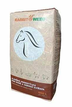 Podestýlka slaměná pro koně a zvířata RabbitWeed 500l