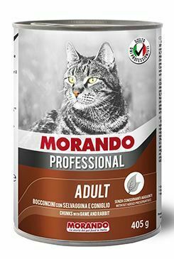 Morando Professional konz.pro kočky zvěřina,králík 405g