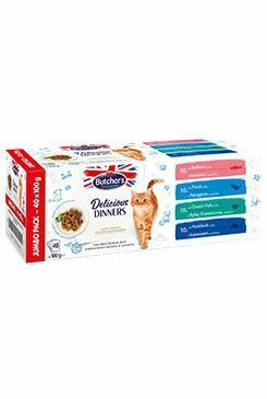 Butcher's Cat Delic.Dinners rybí výběr v želé 40x100g