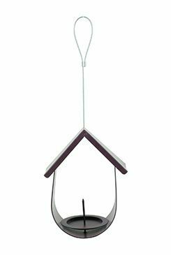 Krmítko venk. BUDKA na loj.koule kov fialová Zolux