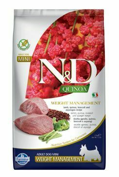 N&D Quinoa DOG Weight Management Lamb Adult Mini 2,5kg