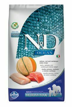 N&D OCEAN DOG Adult M/L Salmon & Cod & Melon 2,5kg