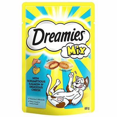 Dreamies kočka pochoutka s lososem a sýrem 60g