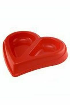 Miska plastová dvojité srdce 0,45l SP