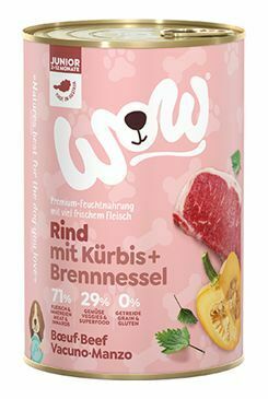 WOW konzerva Junior hovězí s dýní 400g