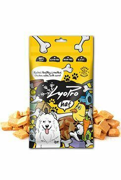 Lyopro DOG poch. mrazem sušené Kuř. kostky s mrkví 50g