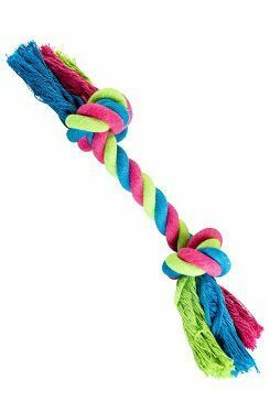 Hračka pes Uzel bavlněný 30cm/140g růžová/modrá HipHop