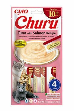Churu Cat Senior 10+ Tuna with Salmon Recipe 4x14g