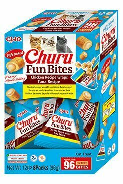 Churu Cat BOX Fun Bites Chicken wraps Tuna 8x12g