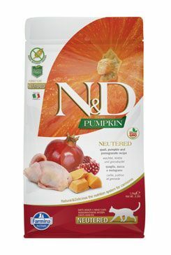 N&D GF Pumpkin CAT NEUTERED Quail&Pomegranate 5kg
