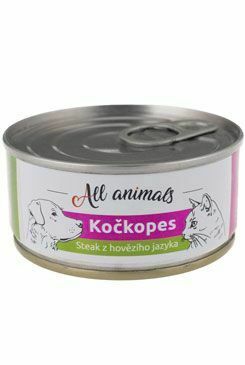 All Animals kočkopes konz. Steak z hovězího jazyka100g
