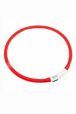 Obojek USB Visio Light LED nabíjecí 70cm červený KAR