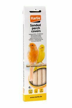 Pískové návleky na bidla pro ptáky 19cm/4ks KAR