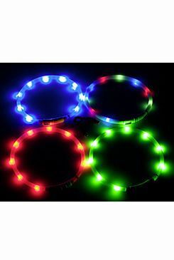 Obojek USB Visio Light LED nabíjecí 70cm modrý KAR