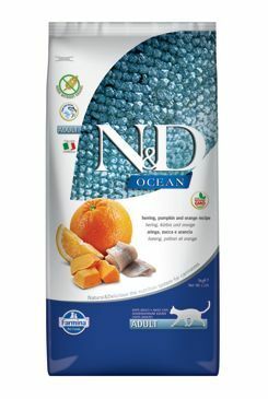 N&D OCEAN CAT GF Adult Herring, Pumpkin&Orange 5kg