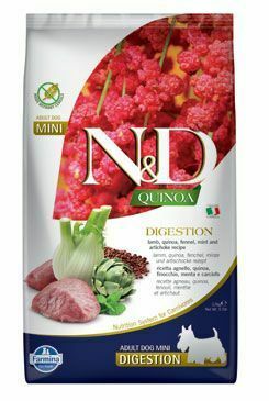 N&D Quinoa DOG Digestion Lamb & Fennel Adult Mini 800g