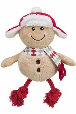 Vánoční hračka pes Xmas GINGERBREAD plyš/bavlna 34cm TR