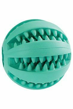 Hračka pes Míč s mátou 6cm zelená HipHop