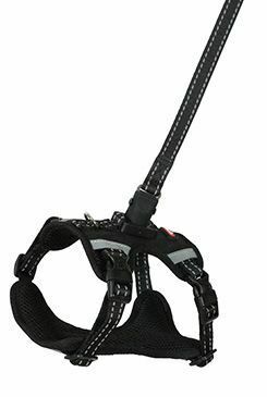 Postroj pes s vodítkem 2m CLIP&GO černá M Zolux