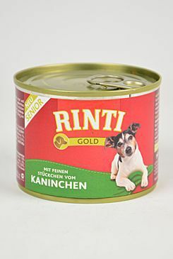 Rinti Dog Gold Senior konzerva králík 185g