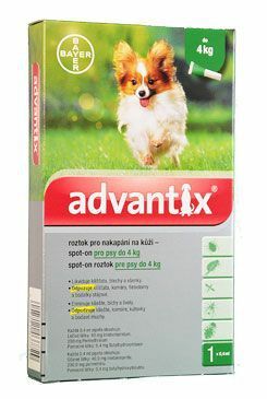 Advantix Spot On 1x0,4ml pro psy do 4kg  (1 pipeta)