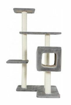 Škrábadlo CUBE 3 cat tree šedá 116 cm Zolux