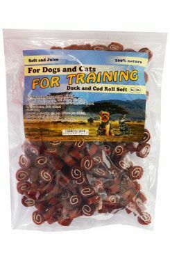 Pochoutka Rolka kachna s treskou mini 230g