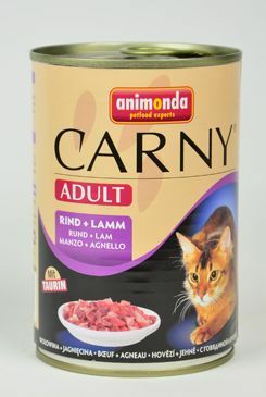 Animonda konz. kočka CARNY Adult hovězí/jehněčí 400g