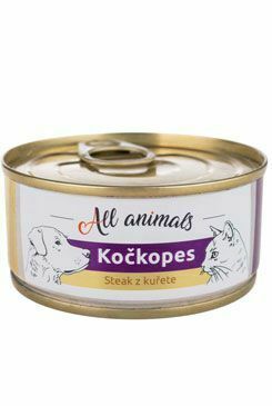 All Animals kočkopes konz. Steak z kuřete 100g