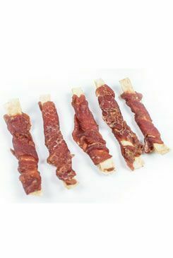 Pochoutka Rybí plátky obalené kachním masem 100g