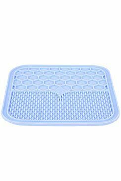 Lízací podložka pro psy SILICONE modrá M Zolux