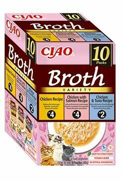 Churu Cat BOX Broth Chick&Chick.Salm&Chick.Tuna 10x40g