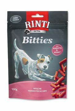 Rinti Dog pochoutka Extra Mini-Bits mrkev+špenát 100g
