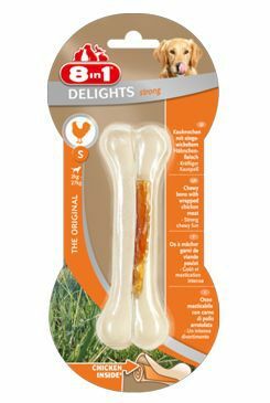 Pochoutka 8in1 Delights Chicken Bones Strong S 1ks