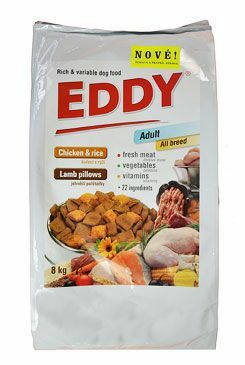 EDDY Adult All Breed kuřecí polštářky s jehněčím 8kg