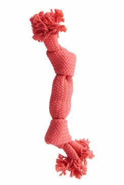 Hračka pes BUSTER Pískací lano, růžová, 35 cm, M