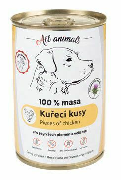 All Animals DOG konz. Kuřecí kousky 400g