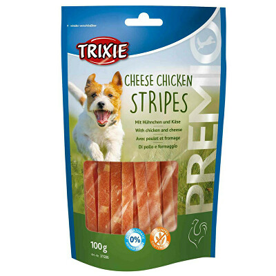 Trixie Premio CHICKEN CHEESE STRIPES - kuřecí pásky se sýrem 100g