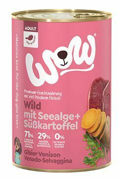 WOW konzerva Adult zvěřina s batáty 400g