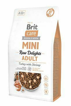 Brit Care Dog Mini FD Raw Delights Turkey&Shrimp 2kg