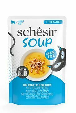 Schesir Cat kapsa Adult Soup tuňák/oliheň 40g
