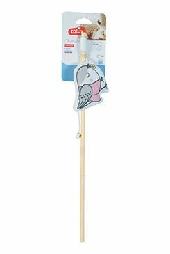 Hračka kočka CHATOUILLE Udice Ptáček v šatech Zolux