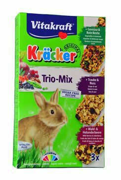 Vitakraft Rodent Kräcker Rabbit Trio mix tyč 3ks