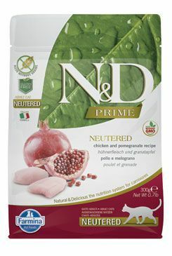 N&D PRIME CAT Neutered Chicken&Pomegranate 300g