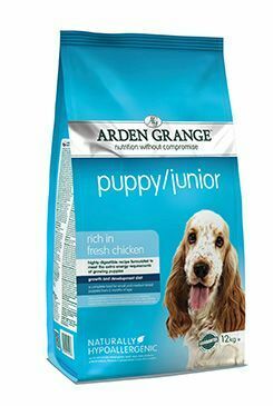 Arden Grange Dog Puppy/Junior rich in fresh Chick.12kg